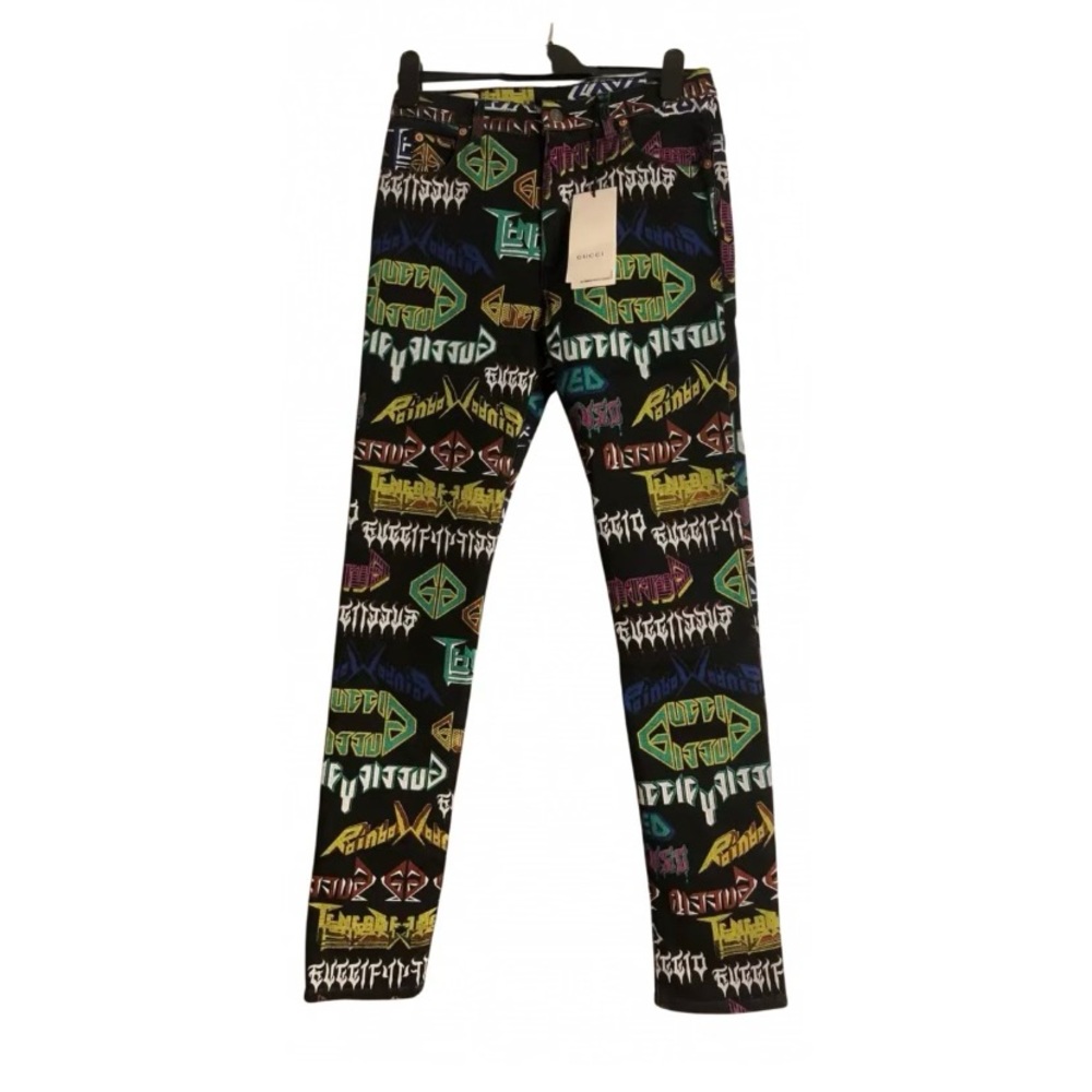 Gucci *DISCONTINUED* “Metal Mix” 2014 Print Jeans from Vest Collect